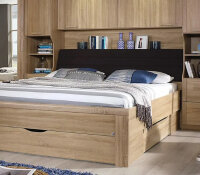 Schlafzimmer Set Lindau Kleiderschrank Bett Eiche Sonoma Spiegel