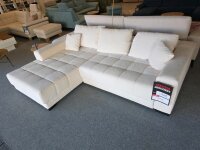 Ecksofa Merlin beige ca. 262x200 cm elektrischer Sitzvorzug