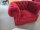 Sessel Chesterfield Samt rot ca. 114 cm