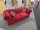 Sofa 3-Sitzer Chesterfield Samt rot ca. 198 cm