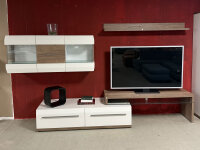 Wohnwand Light Line 2 weiß ML Kanada Eiche NB...