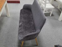 Polsterbank Oklahoma Anthrazit Wildeiche massiv ca. 157/90/ 60  cm