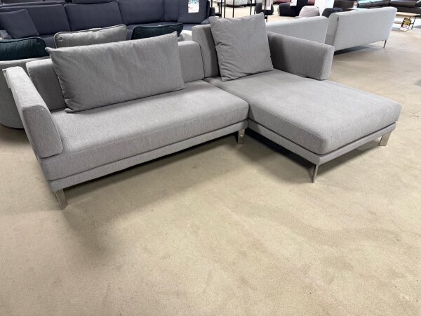 Rolf Benz Ecksofa Sento 344 R hellsilbergrau 14.113