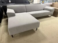 Freistil Ecksofa 180 links hell staubgrau 2064 Fuß...