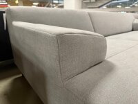 Freistil Ecksofa 180 links hell staubgrau 2064 Fuß schwarz