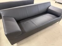 Rolf Benz Sofa Freistil 180/200 Leder schwarz 8006