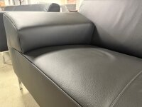 Rolf Benz Sofa Freistil 180/200 Leder schwarz 8006