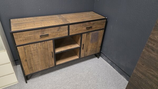 S Sideboard Baldwin massiv Kiefer Vintage braun B/H/T ca. 146/90/40 cm