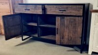 S Sideboard Baldwin massiv Kiefer Vintage braun B/H/T ca. 146/90/40 cm