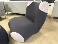 Freistil Rolf Benz Sessel mit Hocker 171 schwarzgrau...