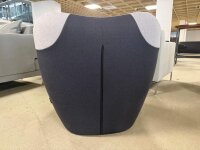 Freistil Rolf Benz Sessel mit Hocker 171 schwarzgrau hellgrau