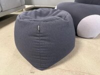 Freistil Rolf Benz Sessel mit Hocker 171 schwarzgrau hellgrau