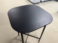 Rolf Benz Stehtisch 935-121 Eiche schwarz Metall schwarz B65 H100