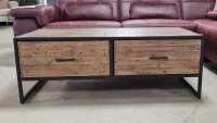 Couchtisch Baldwin massiv Kiefer Vintage braun B/H/T...