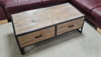 Couchtisch Baldwin massiv Kiefer Vintage braun B/H/T...