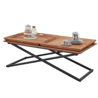 Couchtisch Allround Tischplatte 2 Tabletts Akazie massiv