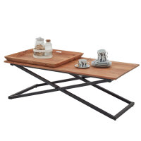 Couchtisch Allround Tischplatte 2 Tabletts Akazie massiv