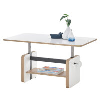 Couchtisch Astana höhenverstellbar weiß 110 x 65
