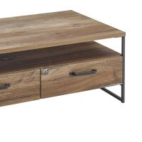 Couchtisch Livin Kansas flagstaff dunkel Metall schwarz 110x60