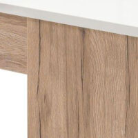 Couchtisch Merlot mit Glashaltern Regal für 6 Weinflaschen Weiß, San Remo