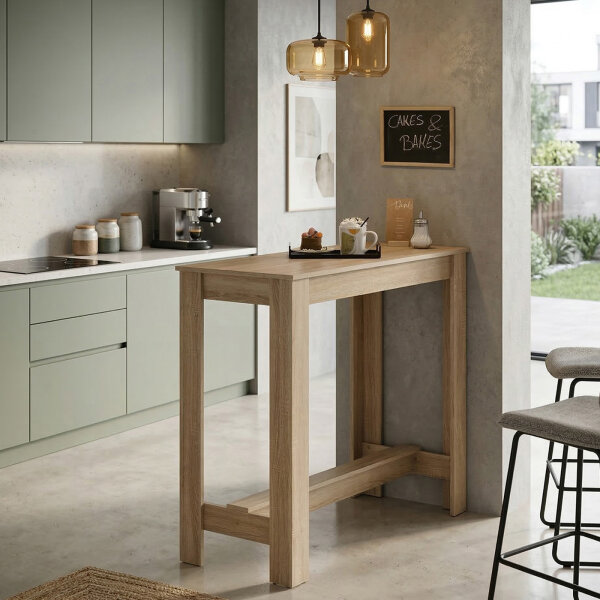 Bartisch Modesto Sonoma Eiche Theke 115 x 103 x 50 cm