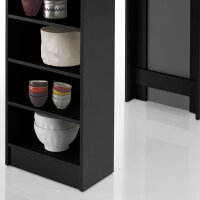 Bartisch Stehtisch Mojito Regal Sonoma Eiche schwarz