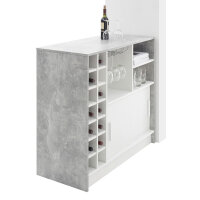 Bartisch Planter Flaschenregal 2 Schiebetüren Beton...