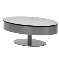 Couchtisch Sinisa Tischplatte Keramik weiß...