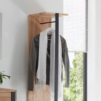 Garderobenset Tadeo 3-teilig Eiche massiv