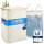 Hochwertiger Wäschekorb beige100 l atmungsaktiver Stoff