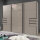 Schwebetürenschrank 270cm Saigon Saharagrau Schubkästen