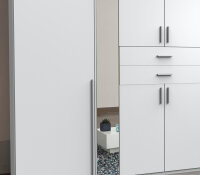 Kleiderschrank Vanea Weiß 8-Türen 2 Spiegel 2...