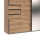 Schwebetürenschrank Saigon Plankeneiche 3-türig Spiegel 270cm