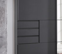 Kleiderschrank Saigon Schwebetüren Graphit Spiegel...