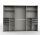 Kleiderschrank Saigon Schwebetüren Graphit Spiegel 270cm
