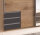 Schwebtürenschrank Emden Plankeneiche und Graphit 179 cm