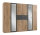 Kleiderschrank Diver Plankeneiche Graphit 270 cm