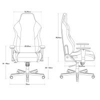 DX Racer Drifting LDC23 NW Chefsessel Schwarz/Weiß