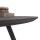 Esstisch Joe  Recyceltes Teak und Metallgestell Wankelförmig 111cm