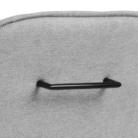 Armlehnstuhl Nele Stoff grau 180° drehbar 2er Set