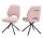 Stuhl Nele 2er Set Stoff light pink 180° drehbar mit Griff
