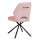 Stuhl Nele 2er Set Stoff light pink 180° drehbar mit Griff