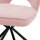 Stuhl Nele 2er Set Stoff light pink 180° drehbar mit Griff