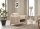 Sofagarnitur Rikke beige Federkern Bettfunktion Bettkasten ca. 241x88x89 cm