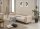 Sofagarnitur Rikke beige Federkern Bettfunktion Bettkasten ca. 241x88x89 cm
