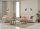 Sofagarnitur Rikke beige Federkern Bettfunktion Bettkasten ca. 241x88x89 cm