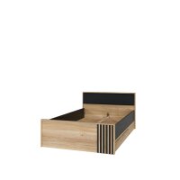 Bett Arank 120 x 200 cm mit 2 Schubkasten Eiche