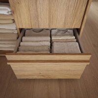 Kleiderschrank Arank Arank im Dekor Eiche 2 Türen 1 Schubkasten