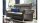 Sofagarnitur FABIO Leder grau mit vollmotorischer Relaxfunktion