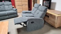 Recliner Garnitur 3-2-1 Kate Fernsehsessel mit Relaxfunktion grau
